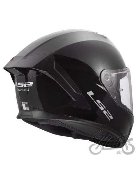 KASK LS2 FF820 RAPID III SOLID GLOSS BLACK