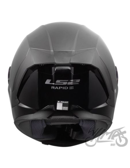 KASK LS2 FF820 RAPID III SOLID GLOSS BLACK